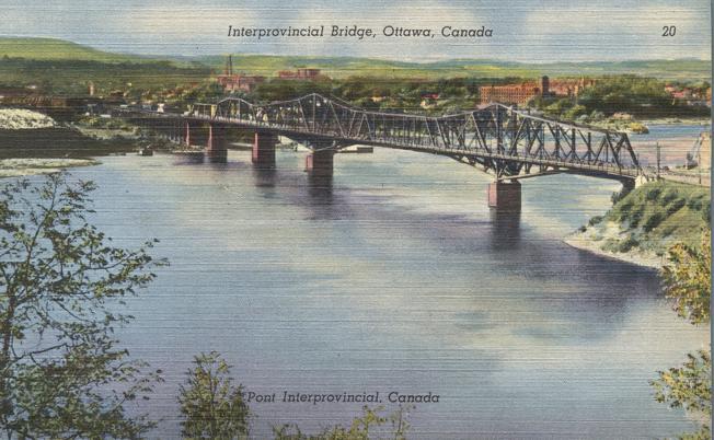 Interprovincial Bridge - Ottawa ON, Ontario, Canada - Linen