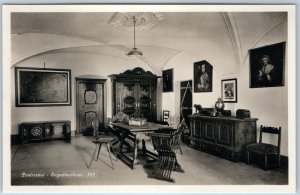 c1920s Pontresina, Switzerland RPPC Engadinerhaus Noble Manor Art Gallery A362
