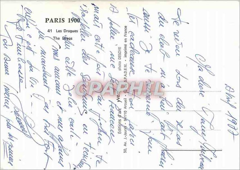 Modern Postcard Paris 1900 41 Dredges