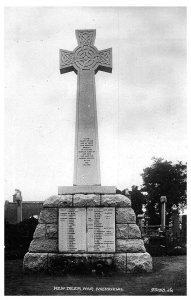 New Deer War Memorial Turriff Scotland Military RPPC Postcard