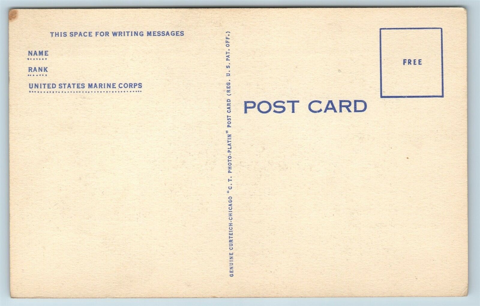 Postcard Parris Island Boots Dugmore WW2 Era Mosquitoes & Gnats Poem ...