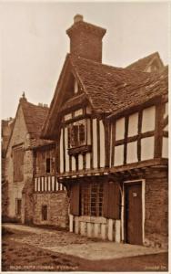 EVESHAM WORCESTERSHIRE ENGLAND-ALMS HOUSES-JUDGES PHOTO POSTCARD