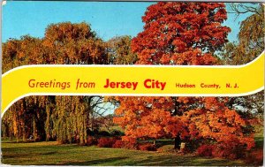 Postcard NATURE SCENE Jersey City New Jersey NJ AK8764