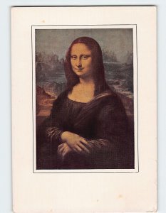 Postcard Mona Lisa by Leonardo Da Vinci, The Louvre, Paris, France