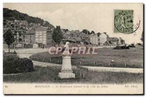 Old Postcard Honfleur Carnot Boulevard and rating of Grace