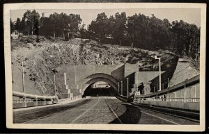 Vintage Postcard 1936 Yerba Beana Island Tunnel Entrance to San Francisco, CA