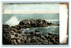 Circa 1900-08 Sail Boats Indian Rock, Narragansett Pier, R.I. Vintage P14 