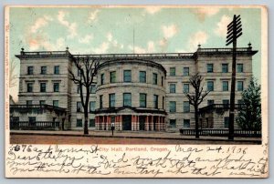 City Hall  Portland  Oregon    Postcard   1906