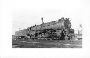RPPC AT & SF Railroad Santa Fe Train Topeka, KS c1950s Vintage Photo Postcard