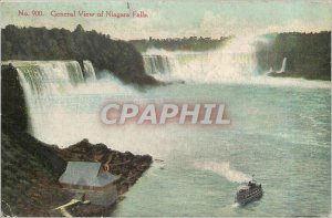 Old Postcard General View of Niagara Falls