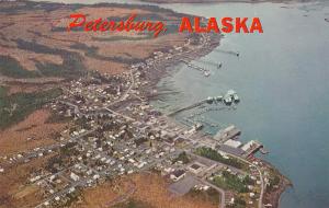 Aerial view of Petersburg, Alaska PC5401