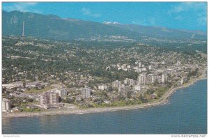 Aerial View Shoreline of the University of British Columbia, VANCOUVER, Briti...