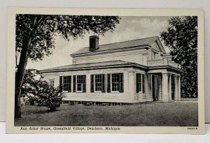 Dearborn Michigan Ann Arbor House, Greenfield Village Vintage Postcard C16