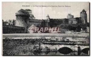 Old Postcard Fougeres Le Pont de Rennes Courtine North Castle