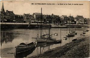 CPA Le POULIGUEN Le Quai et le Port, a marée basse (610808)