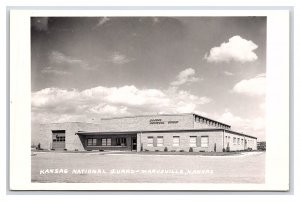 Postcard Kansas National Guard Marysville Kansas RPPC Real Photo Card