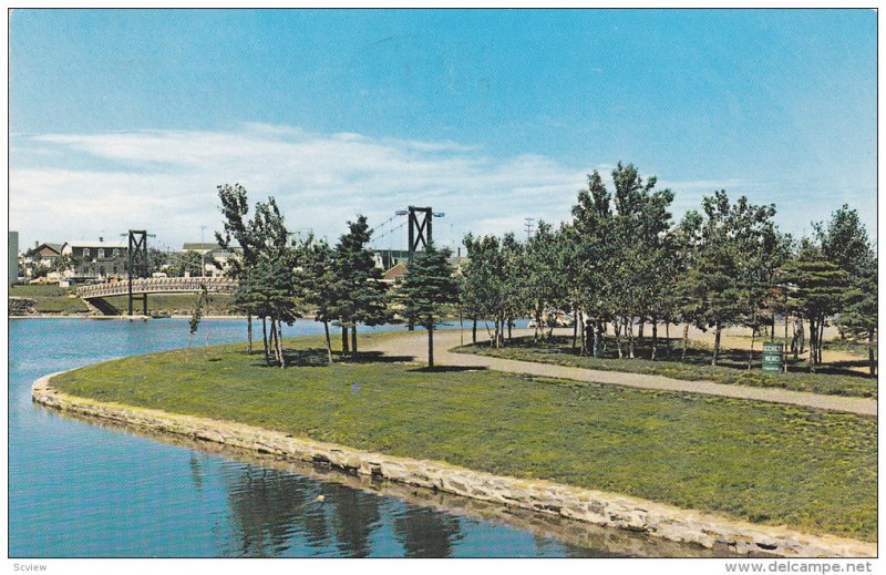 Typical view of one of the Islands in the Matane River,  Matane,  Quebec,  Ca...