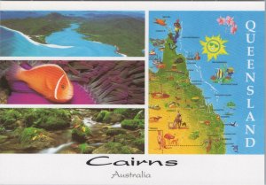 Maps Postcard - Map of Cairns, Queensland, Australia  RR23522
