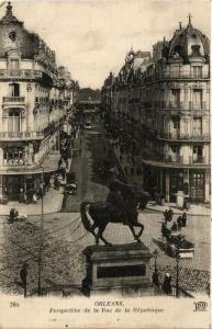 CPA ORLÉANS Perspective del a Rue de la République (608337)