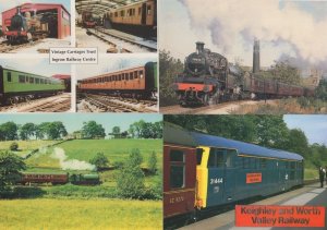 Keighley & Worth Valley Railway Carriages Ingrow 4x Railway Postcard