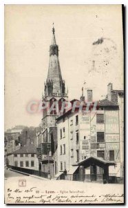 Old Postcard Lyon Saint Paul Church