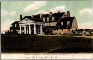 Residence of Thomas Wanamaker, Narragansett Pier RI c1907 UDB Vtg Postcard V19