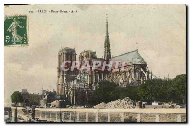 Postcard Old Paris Notre Dame