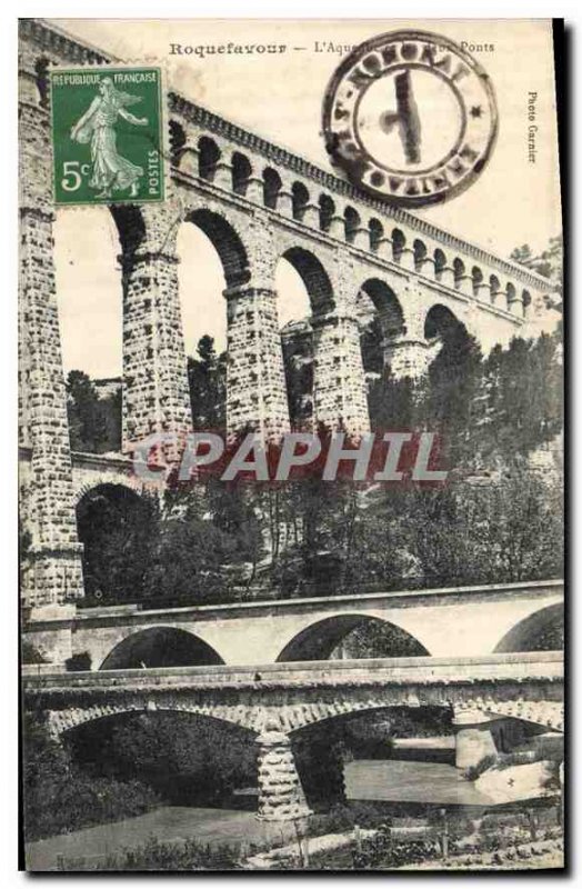 Postcard Old Roquefavour Aqueduct