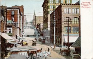 Seattle WA Columbia Street Tent Factory #470 Washington Series 1908 Postcard G50