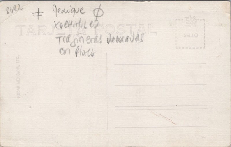 Mexico Xochimilco Floating Gardens Vintage RPPC C133