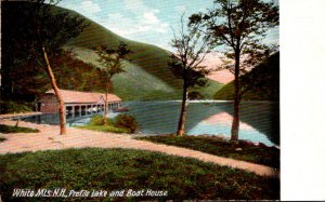 New Hampshire White Mountains Profile Lake and Boat House