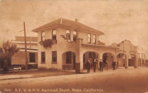 Napa California Train Station Vintage Postcard AA41513