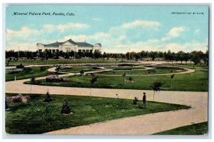 1911 View Of Mineral Palace Park Pueblo Colorado CO Posted Antique Postcard