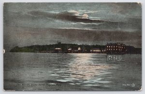 Valentine & Sons~Fort Warren & Boston Harbor Show Reflections On Water~PM 1910