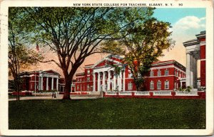 Vtg 1920s New York State College For Teachers Albany NY Postcard