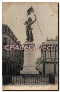 Old Postcard Compiegne Statue Joan of Arc