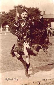 Edinburgh 1914 Highland Fling Real Photo Postcard