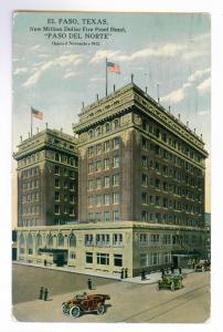 El Paso, Texas to Washington, Kansas 1914 Postcard, Paso Del Norte Hotel