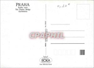 Postcard Modern Praha Karluv most was mala Strana