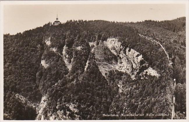 Switzerland Interlaken Harderbahn mit Kulm Photo