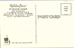 Postcard HOTEL SCENE Decatur Illinois IL AJ0583