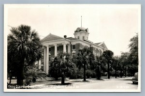 PANAMA CITY BAY FL COUNTY COURT HOUSE VINTAGE REAL PHOTO POSTCARD RPPC