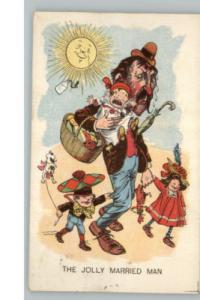 Vinegar Valentine Comic 'Jolly Married Man' Postcard