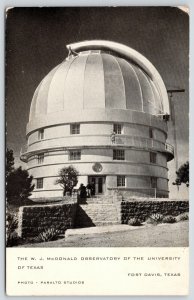Fort Davis~University of Texas WJ McDonald Observatory Close~1940s B&W CR Childs
