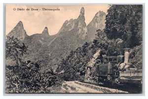 Train at O Dedo De Deus Theresapolis Brazil UNP DB Postcard L17