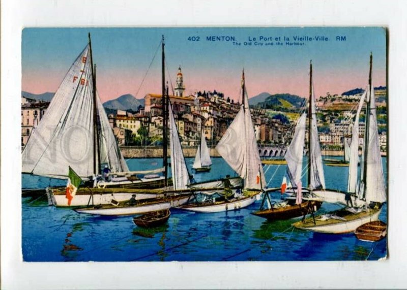 3129606 France MENTON Le Port et la Vieille-Ville Yahts OLD