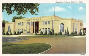 STILLWATER, OK Oklahoma  MUNICIPAL BUILDING  Payne County  c1940's Postcard