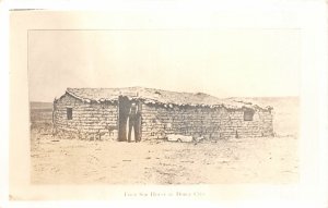 J9/ Dodge City Kansas RPPC Postcard 30s First Sod House Building 97