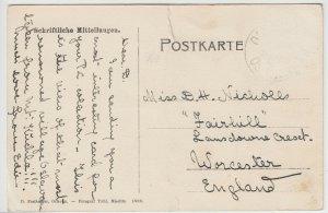 Slovakia; Gruss Aus Oslavan PPC, To DH Nicholls, Worcester, c 1910's 