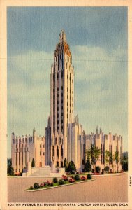 Oklahoma Tulsa Boston Avenue Methodist Episcopal Church South 1940 Curteich